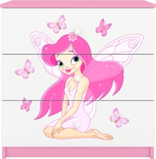 Raumhirsch Furniture Kinderregal Kinderkommode mit Motiven für Mädchen, Spielzeugregal mit Schubladen - Kinderzimmermöbel, stabile Konstruktion, kindgerecht, verschiedene Farben & Designs