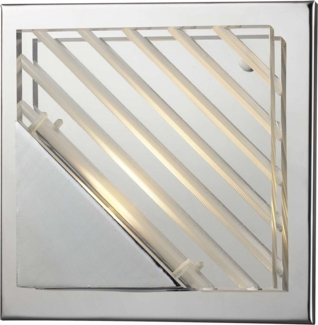 LED Wandleuchte, Chrom, Aluminium, L 15 cm