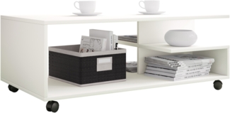 VCM Beistelltisch & Couchtisch Stango 919870 Weiß H. 40 x B. 100 x T. 50 cm