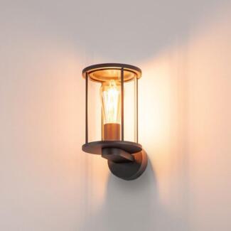 SLV No. 232045 PHOTONIA Wandleuchte rund anthrazit klares Glas IP55 E27