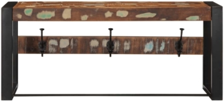 vidaXL Garderobe Mehrfarbig 80x35x35 cm Altholz Massiv 4015938