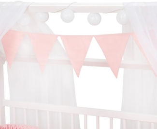 3-tlg Betthimmel für HAUSBETT DEKO SET Royal Rosa