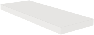 Wandboard Elif 60x24x4 Bücherregal Wandregal weiß matt lack 14851