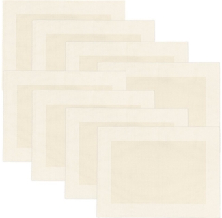 Erwin Müller Platzset Tischset "Lissabon" 8er-Pack, abwaschbar Uni