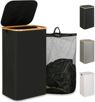 iEGrow 110L Wäschekorb mit Deckel & herausnehmbarem Innentasche