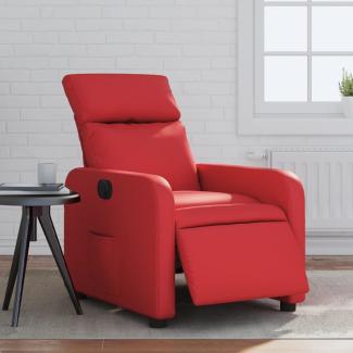 vidaXL Relaxsessel Elektrisch Rot Kunstleder 3206740