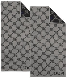 2 Stück Joop! Handtuch Cornflower 1721-77 platin 50x100