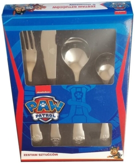 DAJAR® Kinderbesteck Kinderbesteck Paw Patrol, Edelstahl, 4 teilig, 1 Personen