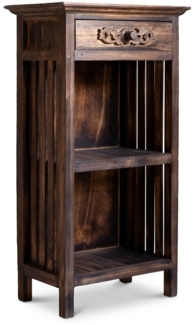 livasia Standregal livasia Standregal aus Bali, kleines Regal mit Schublade, 33 x 49 x 90 cm