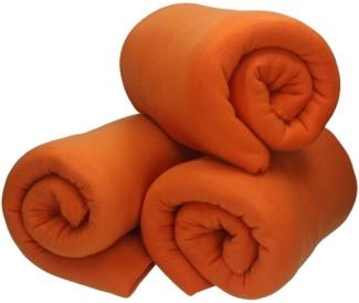Wohndecke 3 Stück Fleecedecke Kuscheldecke Sofadecke Größe 130x170 cm, Betz, Qualität 180 g/m²