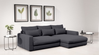 Home affaire Ecksofa Darwin, viele Kissen, extra tiefe Sitzfläche, 271/89/171 (B(H/T), gemütlich und weich, L-Form, mit extra softem Sitzkomfort, Cord