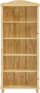 Bücherregal Kiefer massiv Natur lackiert 4 Regalböden