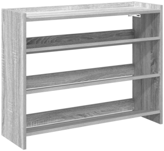 vidaXL Schuhregal Grau Sonoma 80x25x62 cm Holzwerkstoff 859919