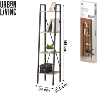 Urban Living Etagen-Regal COLORADO Standregal 34 x 32,5 x 148 cm 151373