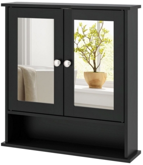 COSTWAY Spiegelschrank Badzimmerschrank mit höhenverstellbarer Ablage