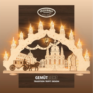 Weigla Schwibbogen (1-tlg), Erzgebirge garantiert, Weihnachtsdeko Innen, Weihnachtsbeleuchtung