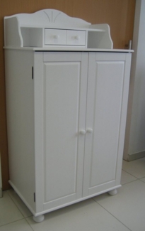 Clever-Moebel Computerschrank Computerschrank Massivholz Kiefer, Sekretär & Büroschrank, PC Schrank Breite: 83cm, Tiefe: 57cm, Höhe: 123,5-154cm