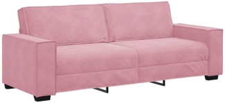 vidaXL 3-Sitzer-Sofa Rosa 180 cm Samt 4105033