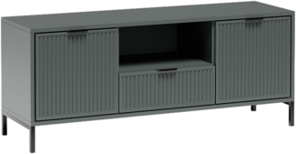 AX LIVING TV Lowboard Berlinette 3 135 cm breite Modern in Stone Green