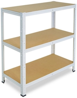 shelfplaza HOME 115x90x40 cm Schwerlastregal in weiß mit 3 Böden und 175 kg Traglast pro Boden