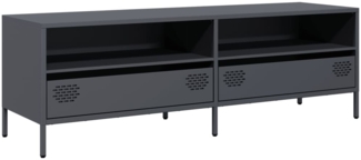 vidaXL TV-Schrank Anthrazit 135x39x43,5 cm Kaltgewalzter Stahl 851336