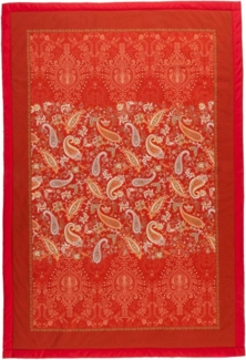 Bassetti Granfoulard Plaid Decke Wohndecke Monnalisa R1 rot 135x190