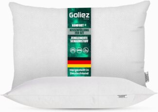 Goliez Kopfkissen Kissenfüllung 2er Set Kopfkissen Innenkissen Dekokissen Sofakissen