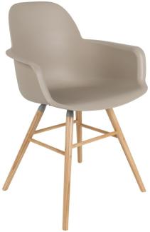 Esszimmerstuhl ALBERT KUIP Taupe - Design Armlehnstuhl von ZUIVER