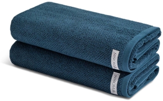 Ross Selection 2 tlg. Frottier-Set - 2 X Duschtuch (70 X 140cm) - 540 g/m2 - Nachtblau