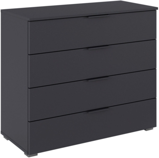 rauch Schubkastenkommode Sideboard Schubladenkommode AGORDO mit Dekor- oder Hochglanzfront (in zwei Griff-Farben, Breite 80 cm), vier große und geräumige Schubladen mit viel Stauraum MADE IN GERMANY