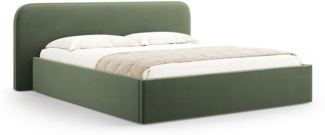 Micadoni Bett Elizabeth Samt Moßgrün 160x200