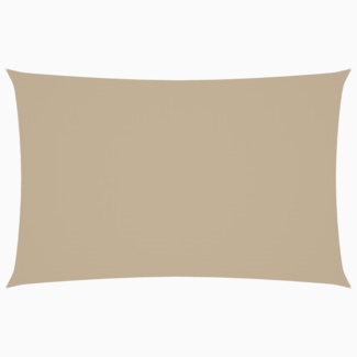 vidaXL Sonnensegel Oxford-Gewebe Rechteckig 2x4,5 m Beige 135148