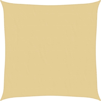 vidaXL Sonnensegel Sandfarbe 4x4 m 100% Polyester Oxford 4000412
