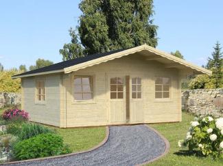 Palmako Gartenhaus Helena 186 m² Gartenhaus aus Holz Holzhaus mit 70 mm Wandstärke Blockbohlenhaus mit Montagematerial