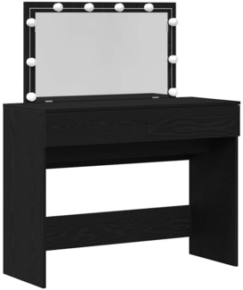 vidaXL Schminktisch Schwarze Eiche 100 x 40 x 120 cm Holzwerkstoff 868862