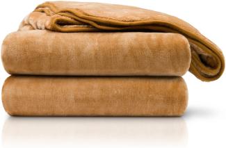 Amago - Kuscheldecke, Cashmere-Feeling, 130x170 cm - Sand