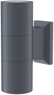 Maytoni Wandleuchte Bowery, Grau, 2 flg, 50 W, 11,5x18 cm (BxH)