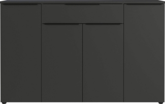 GERMANIA Sideboard Mailand, Sideboard mit einer Schublade und 4 Türen, in graphit & weiß verfügbar