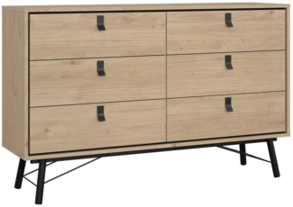 Dmora Kleiderschrank 2 Türen Catalina, Schlafzimmermöbel, Schrank, Garderobe, 243x61 h220 cm, Schwarz