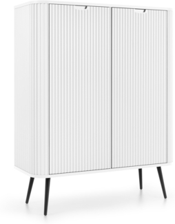 AX LIVING Highboard Schrank Salvia K103 103 cm Breite, Modern in Weiß