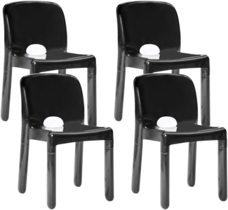Gartenstuhl 4er Set BETIM Schwarz