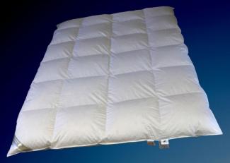 Betten Hofmann Winter 8cm Hochsteg Kassetten Daunendecke 4x6 135x200 100% neue Daunen, 1250g