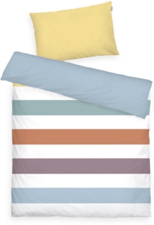 TOM TAILOR HOME Babybettwäsche TWO-TONE SOLID COLORS in Gr. 100x135cm, Renforcé, 2 teilig, new bedroom, gewebtes Label
