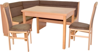 Eckbankgruppe "Carmen" buche/braun