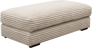 WERK2 Hocker Eden, Design Hocker in Cord mit besonders weichem Sitzkomfort