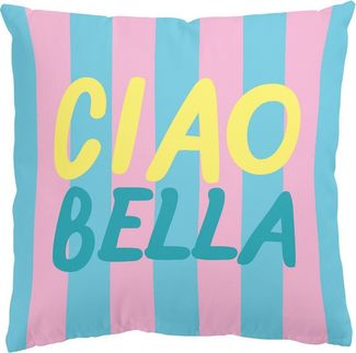 Bilderdepot24 Dekokissen drinnen Kissenhülle/ Sofakissen/ Zierkissen blau Sprüche Pop Art, Bezug mit / ohne Füllung Zierkissen Outdoor Sofa Bett
