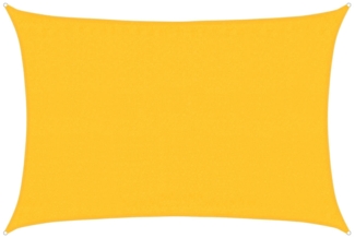 vidaXL Sonnensegel 160 g/m² Rechteckig Gelb 3,5x5 m HDPE 311572