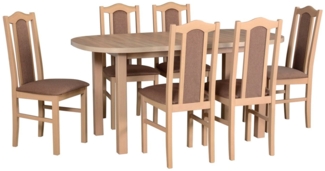 MOEBLO Essgruppe Esszimmergruppe - Beso 2 + Vendo 1, (Esszimmer Küche Tisch Stühle Stilvoll Hochwertig Funktional Elegant Essbereich Massivholz)