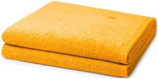 Ross Vita 2 tlg. Frottier-Set - 2 X Duschtuch (70 X 140cm) - 520 g/m2 - Sonnengelb