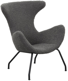 SalesFever Relaxsessel Teddyfell grau